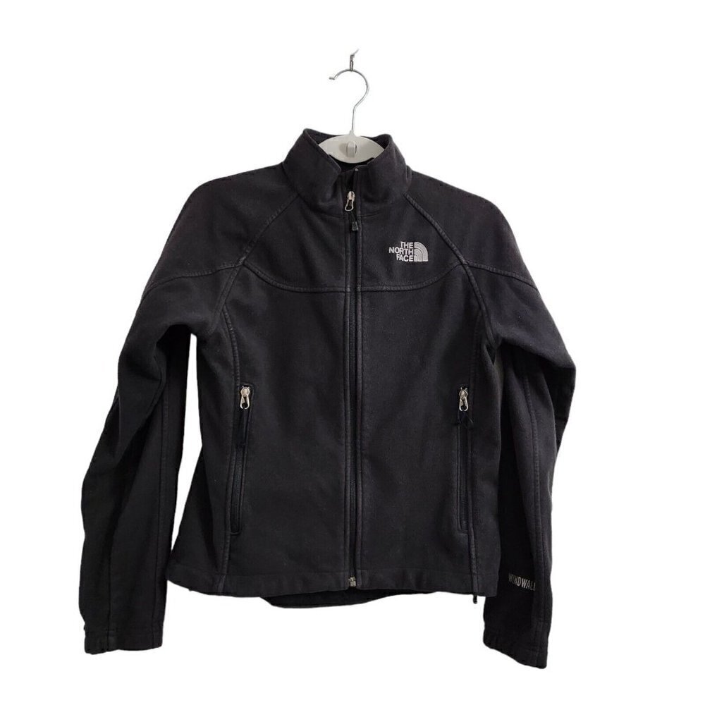 The North Face Windwall Jacket Womens Small Black Full‎ Zip Softshell Outdoor